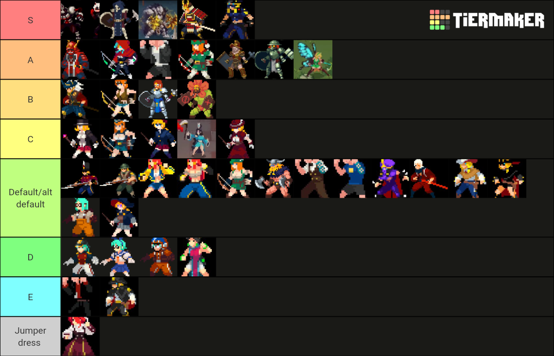 Otherworld legends skins Tier List Rankings) TierMaker