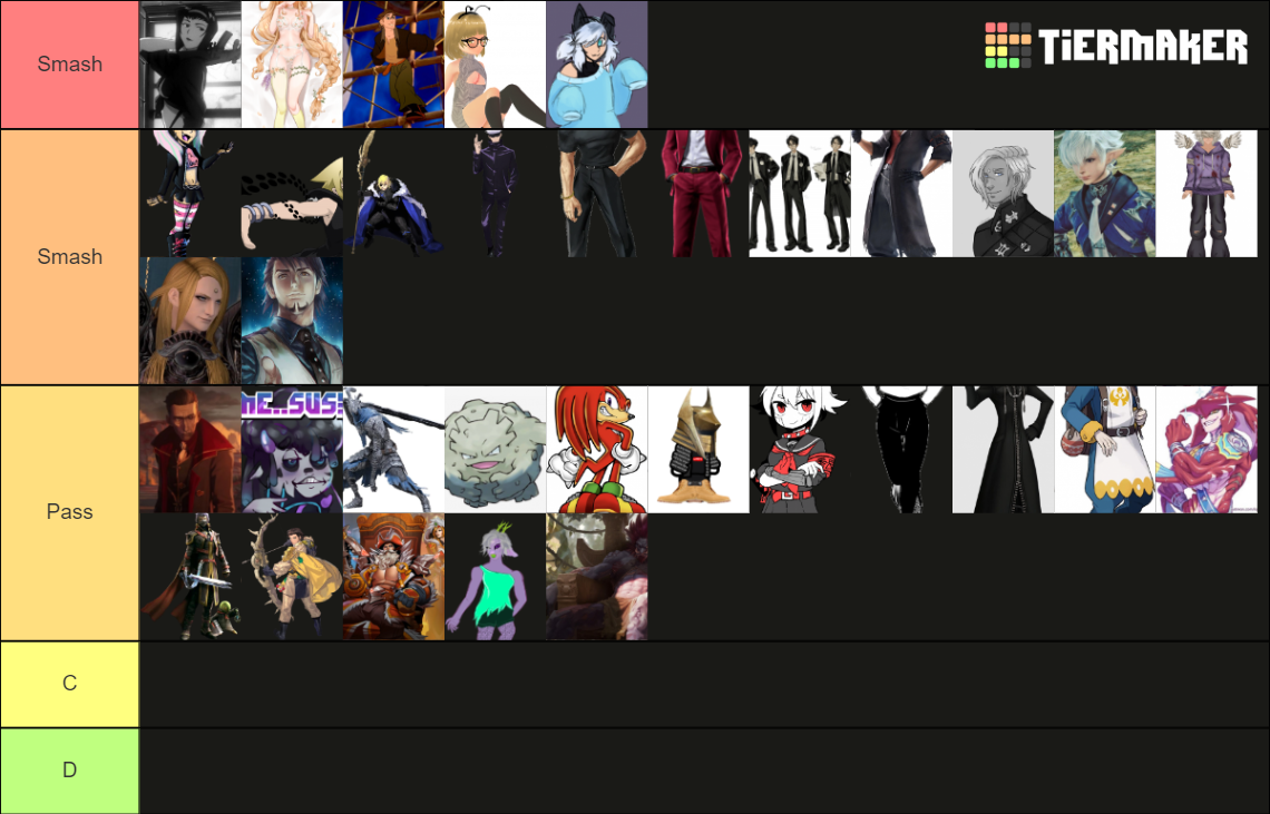 Smash Smash Or Pass Tier List (Community Rankings) - TierMaker