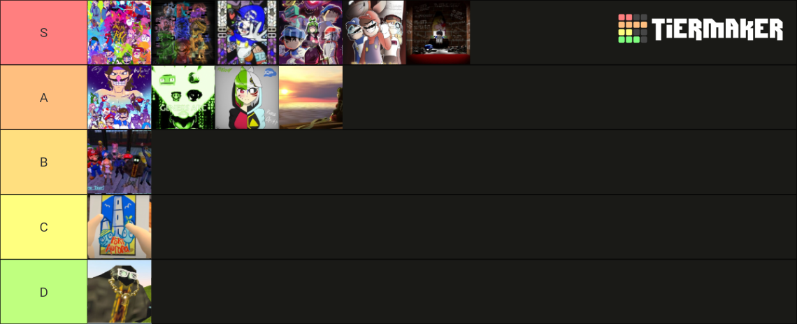 SMG4 ARC Tier List (Community Rankings) - TierMaker