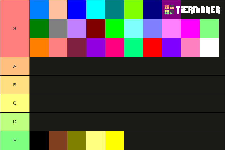 Extended Color Wheel Colors Tier List (Community Rankings) - TierMaker