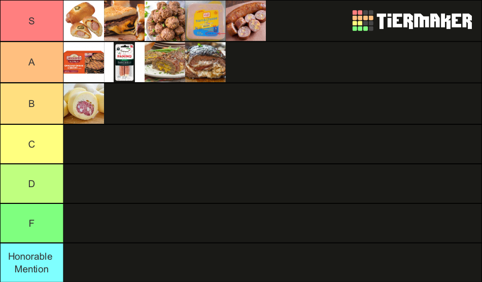 Cheese N Meat Tier List Rankings) TierMaker