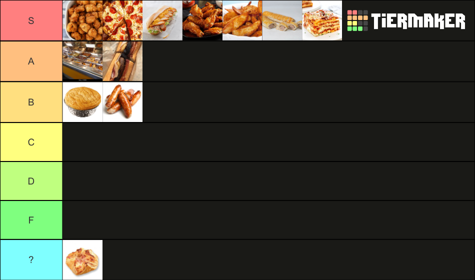 Deli Counter Tier List Rankings) TierMaker