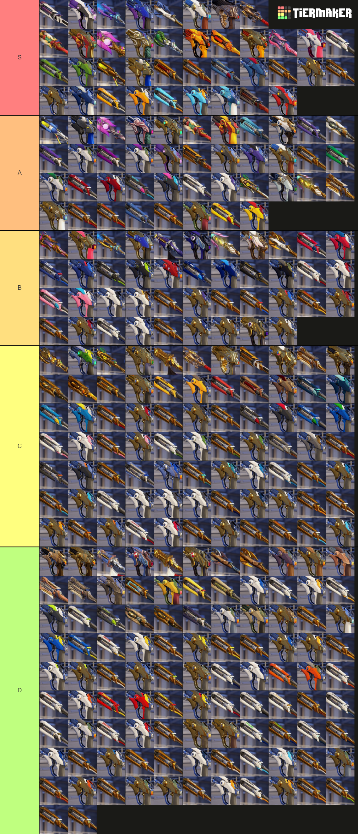 Mercy Weapon Overwatch Mercy Complete Weapon + Golden (May 2024) Tier List ...