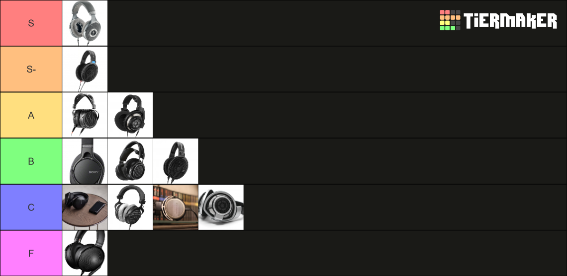 My headphone Tier List Rankings) TierMaker