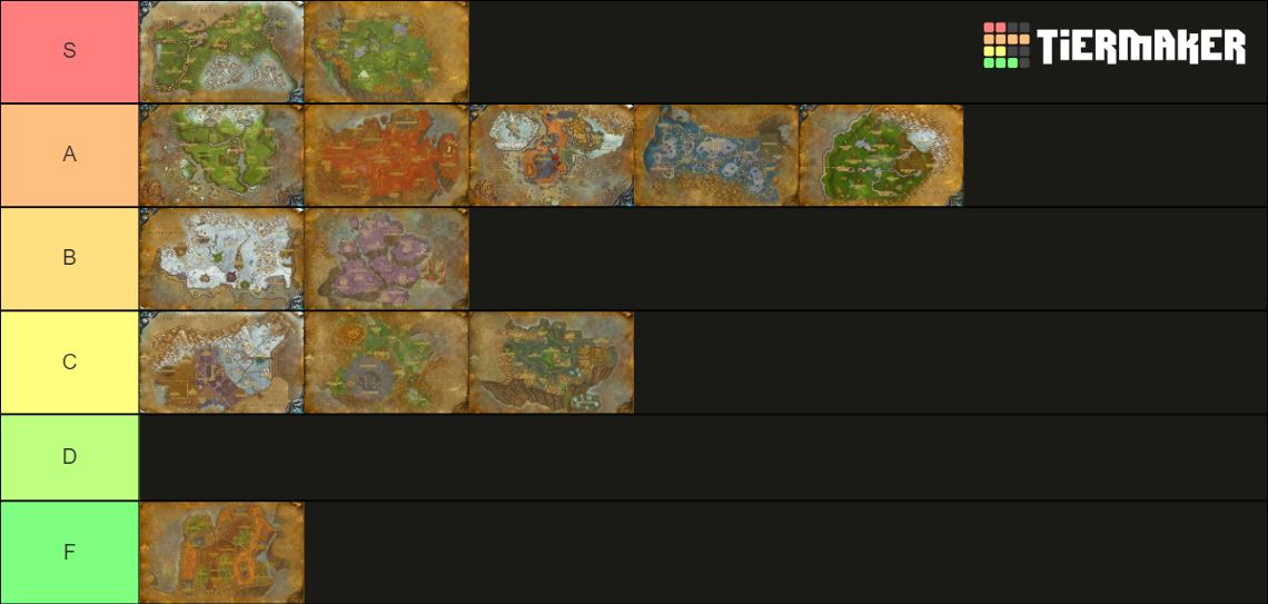 WoW Expansion Zones (TBC + WotLK) Tier List (Community Rankings ...