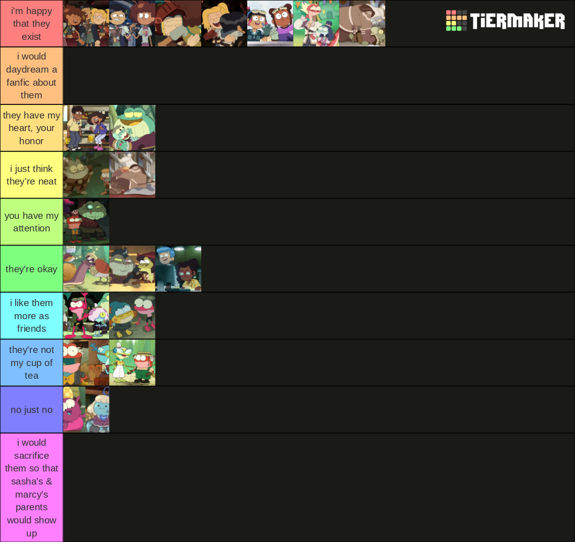 Amphibia Ships Tier List (Community Rankings) - TierMaker