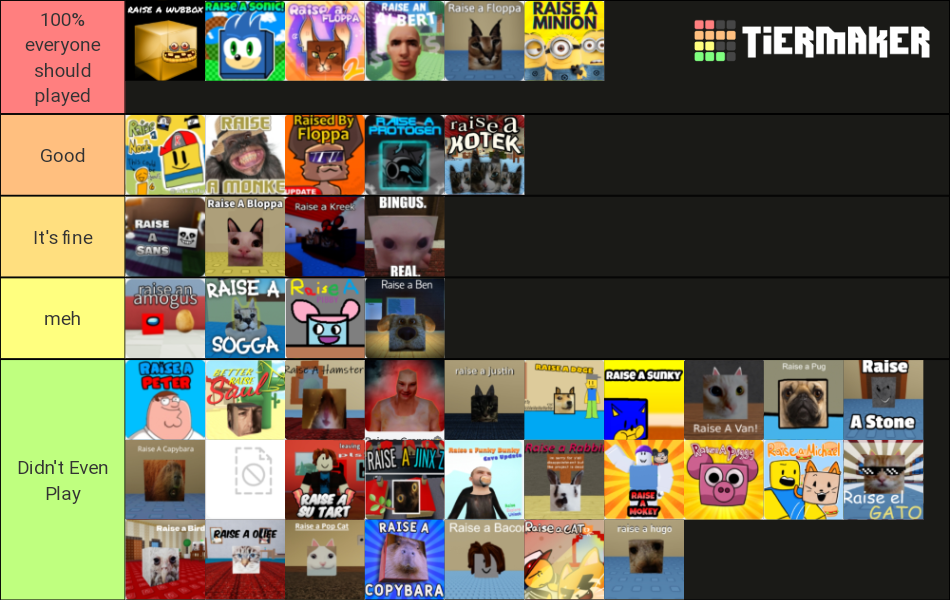 raise-a-floppa-games-tier-list-community-rankings-tiermaker