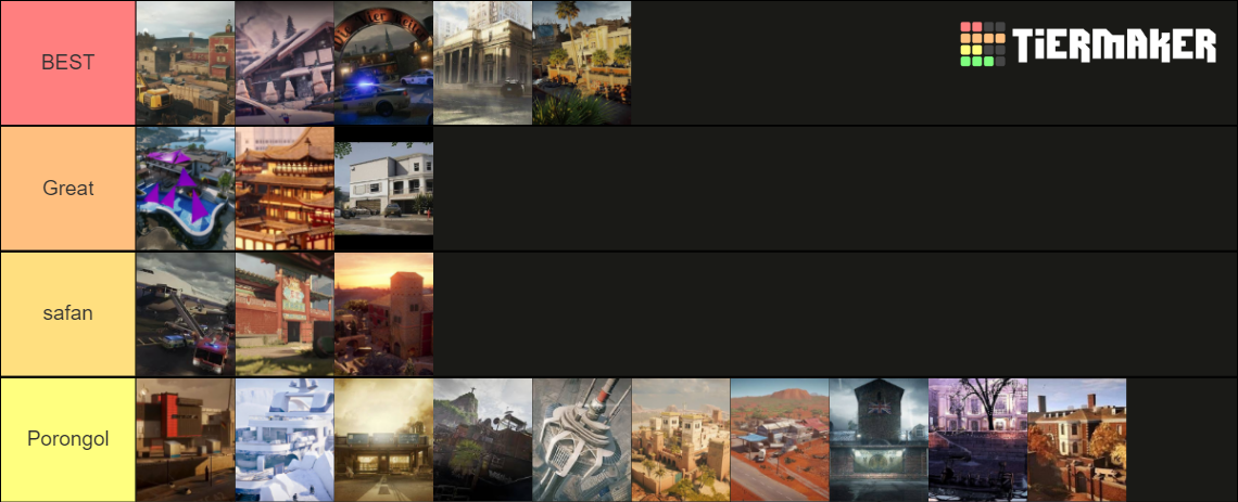 R6 Maps Tier List (Community Rankings) - TierMaker