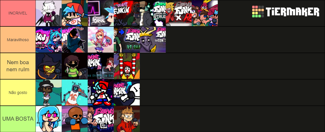 FNF Mods Tier List (Community Rankings) - TierMaker