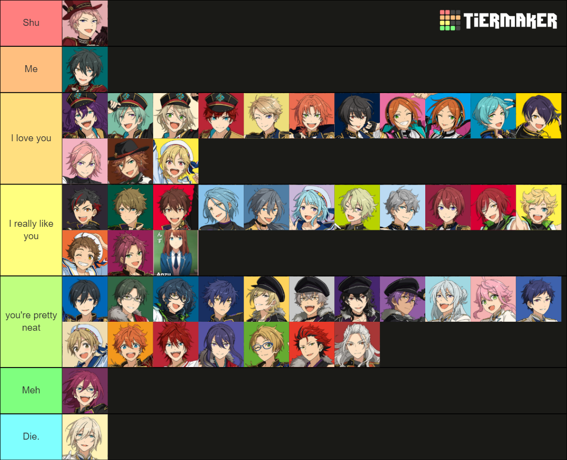 enstars characters Tier List Rankings) TierMaker
