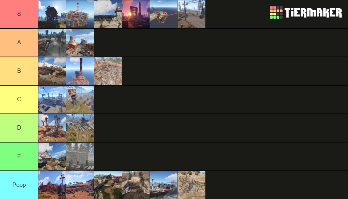 All Rust Monuments Tier List Rankings) TierMaker