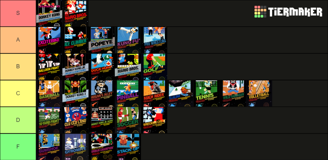 NES Black Box Games Tier List Rankings) TierMaker