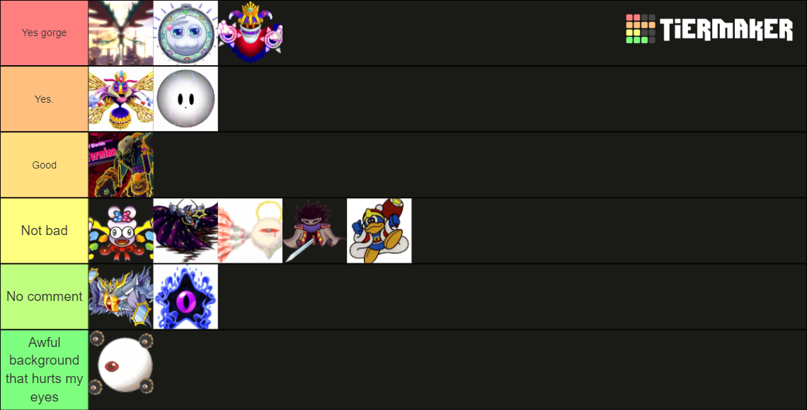 Kirby's MAIN Final Bosses 1992-2022 Tier List (Community Rankings ...