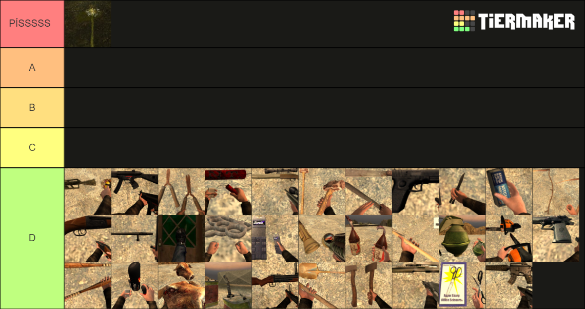 Postal 2 Weapons Tier List Rankings) TierMaker