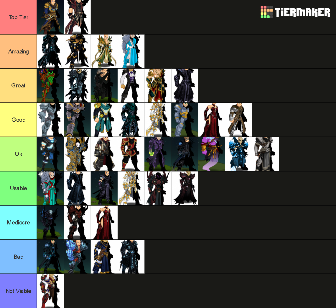 all aqw classes as of 17112022 Tier List Rankings) TierMaker