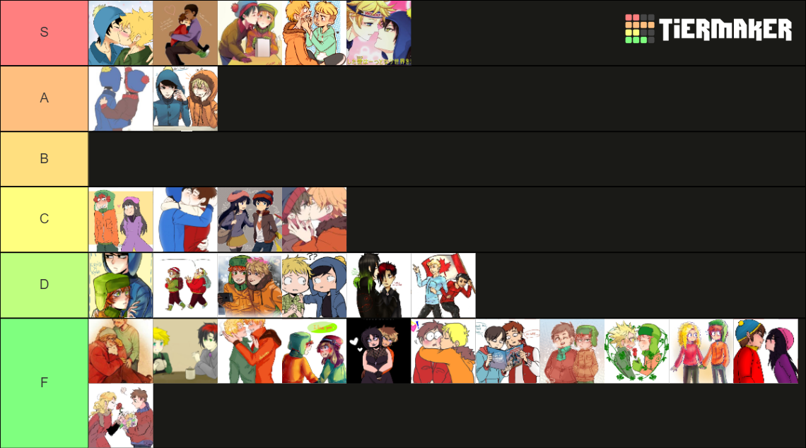 South Park Ships Tier List Rankings) TierMaker
