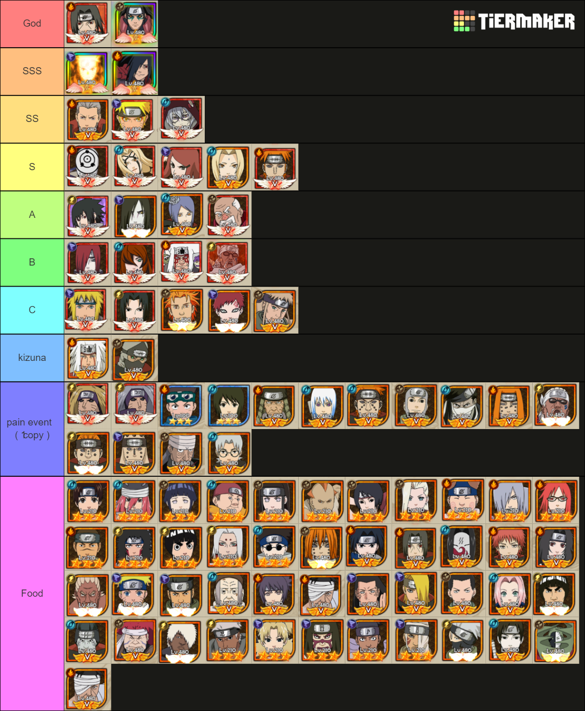 Ninja Tier List (community Rankings) - Tiermaker