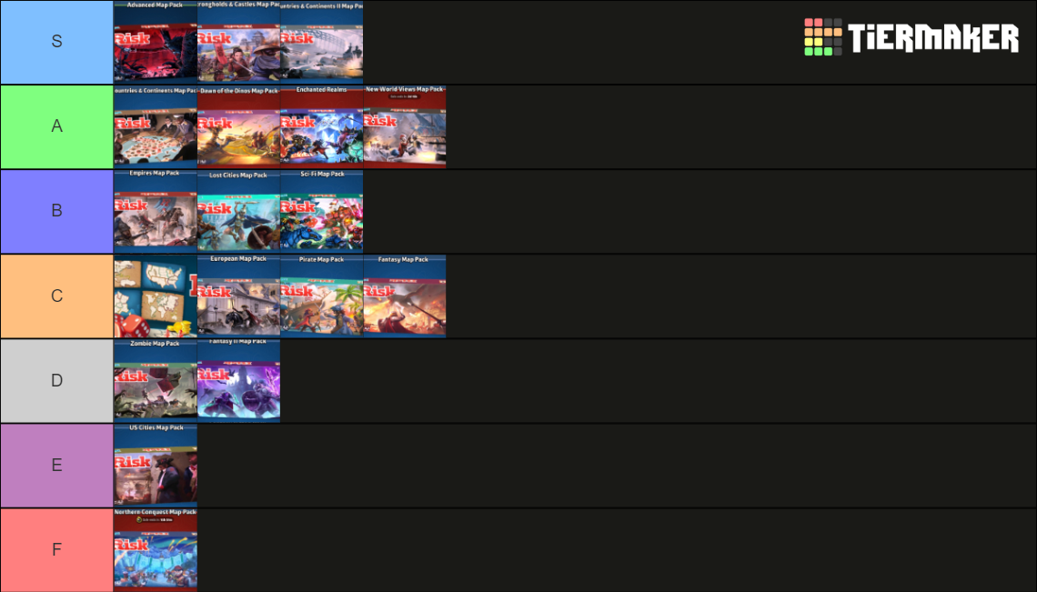 Map Packs Tier List (Community Rankings) - TierMaker