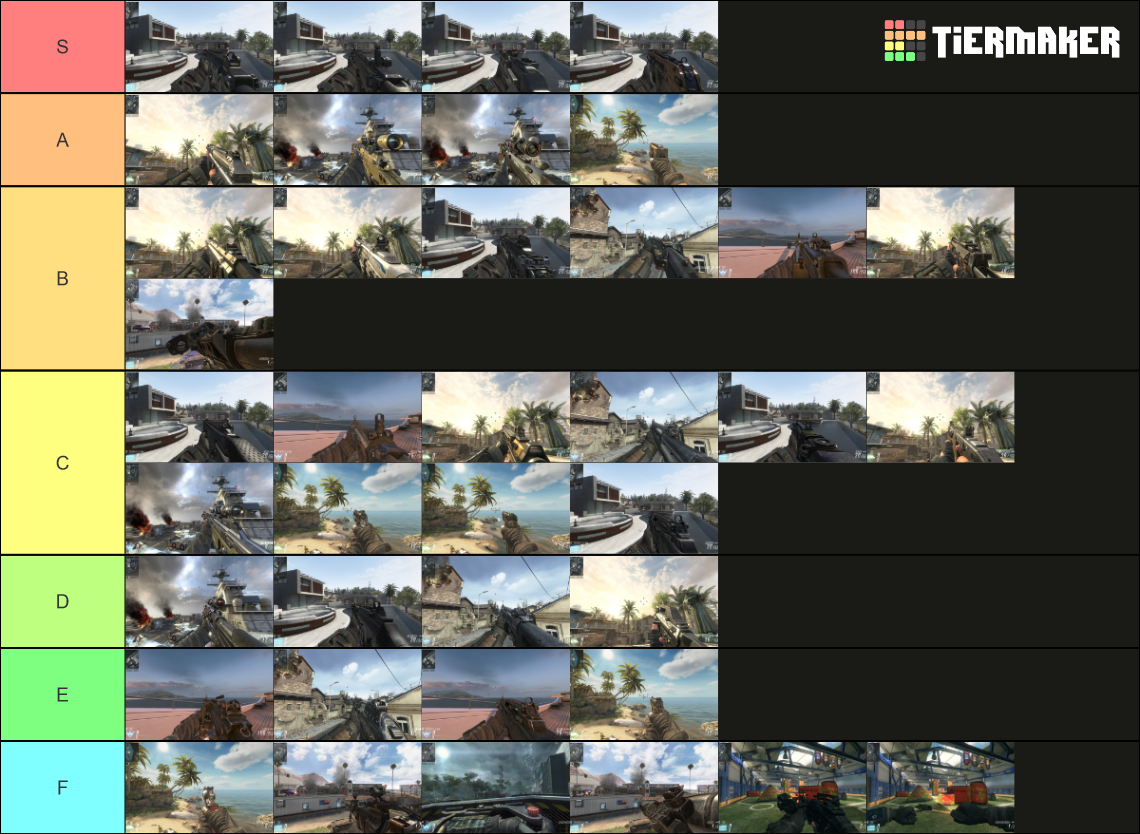 Call of Duty Black Ops 2, Multiplayer Weapons, BO2 Tier List Rankings) TierMaker