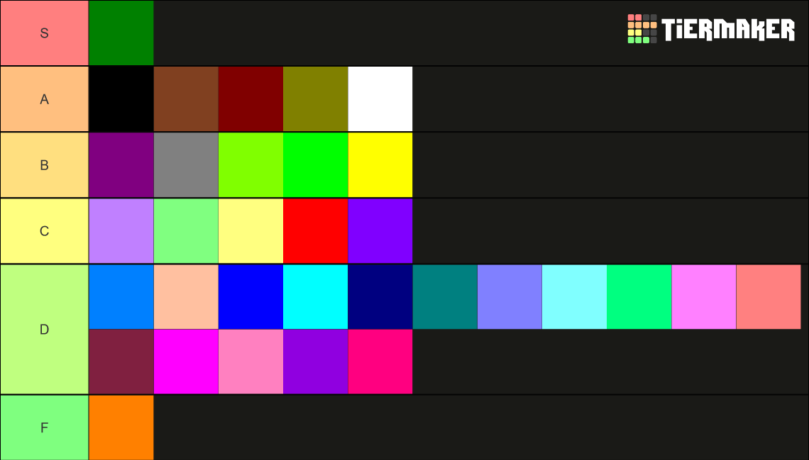 Extended Color Wheel Colors Tier List (Community Rankings) - TierMaker