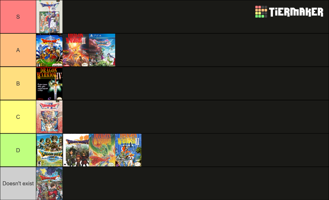 Dragon Quest Games Tier List (Community Rankings) - TierMaker