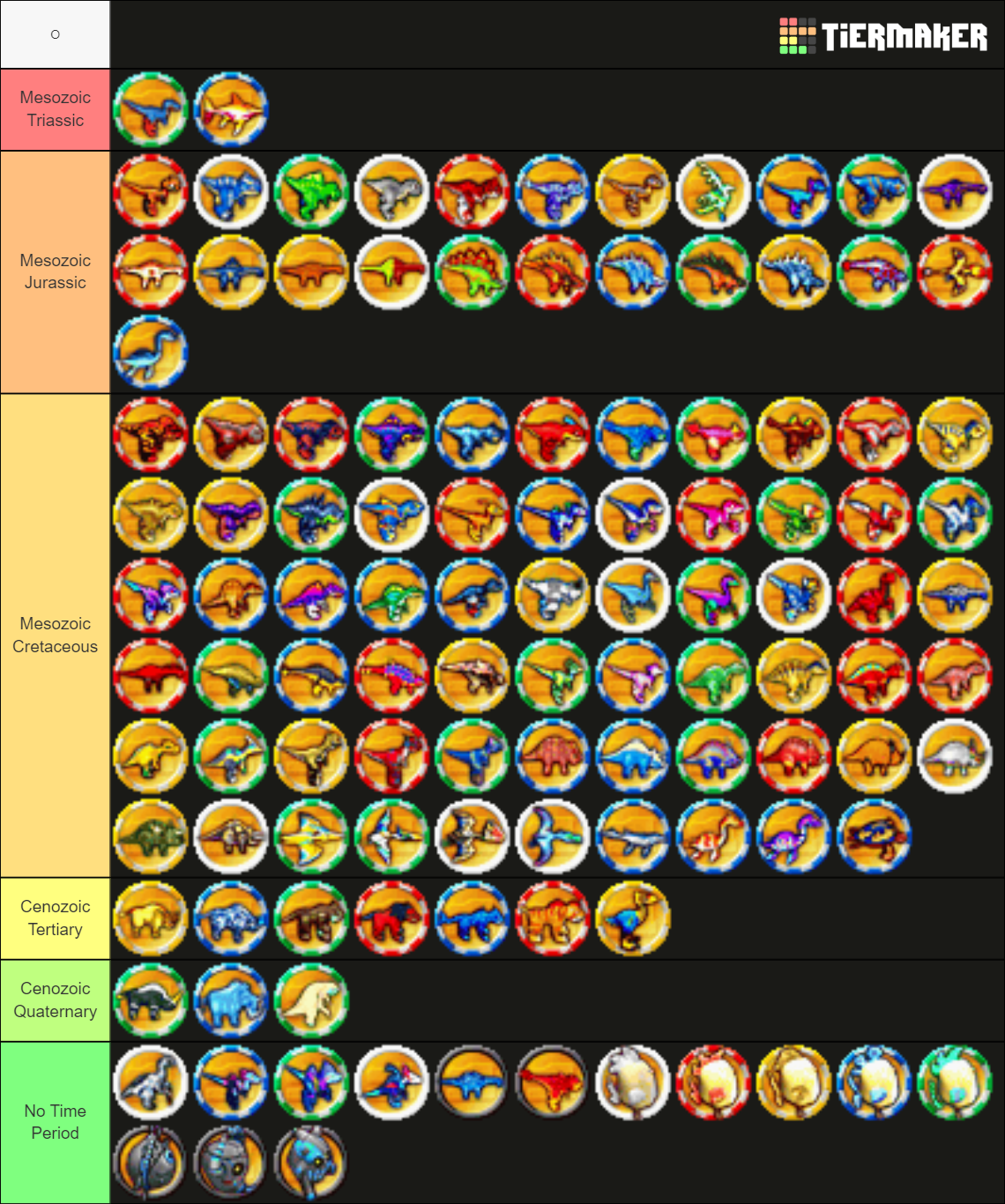 Fossil Fighters Medal Vivosaurs Tier List (Community Rankings) - TierMaker