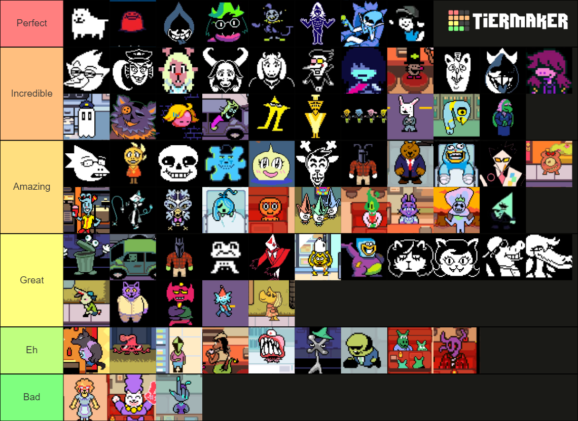 deltarune-all-characters-tier-list-community-rankings-tiermaker