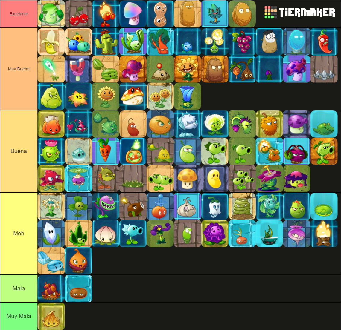 Plants vs Zombies 2: plants Tier List (Community Rankings) - TierMaker