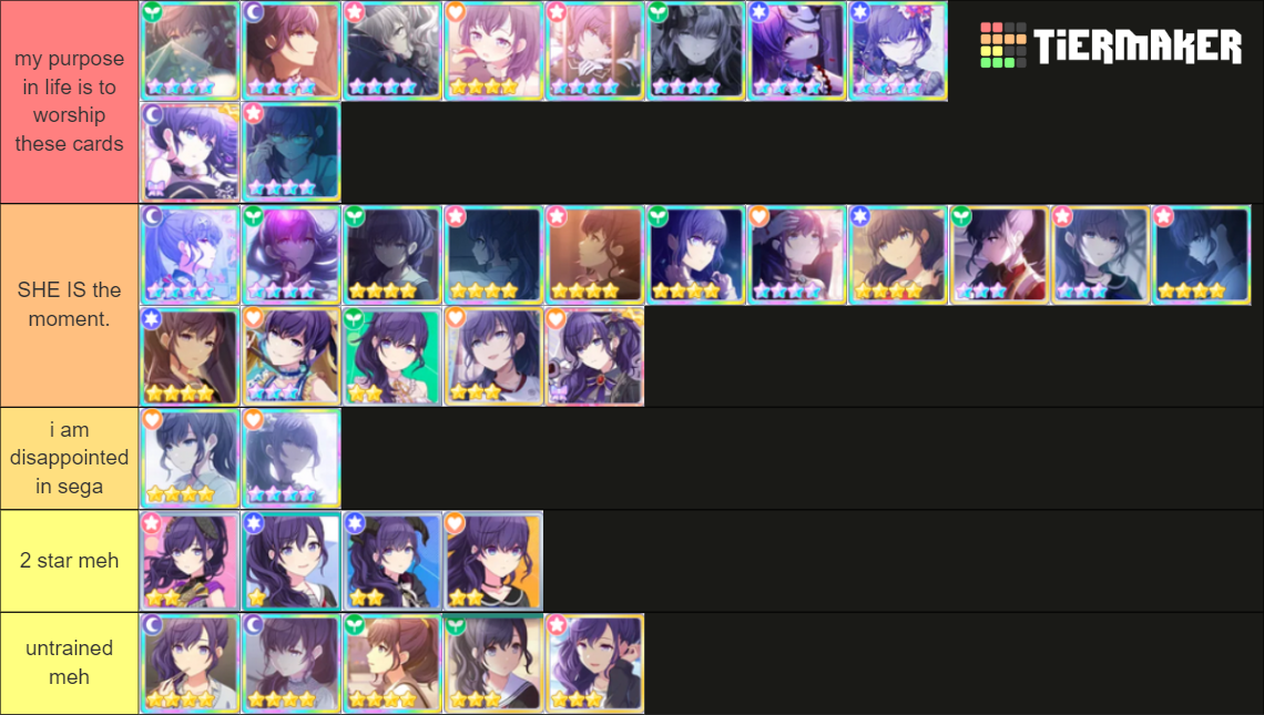 mafuyu asahina cards feb2023 Tier List (Community Rankings) - TierMaker