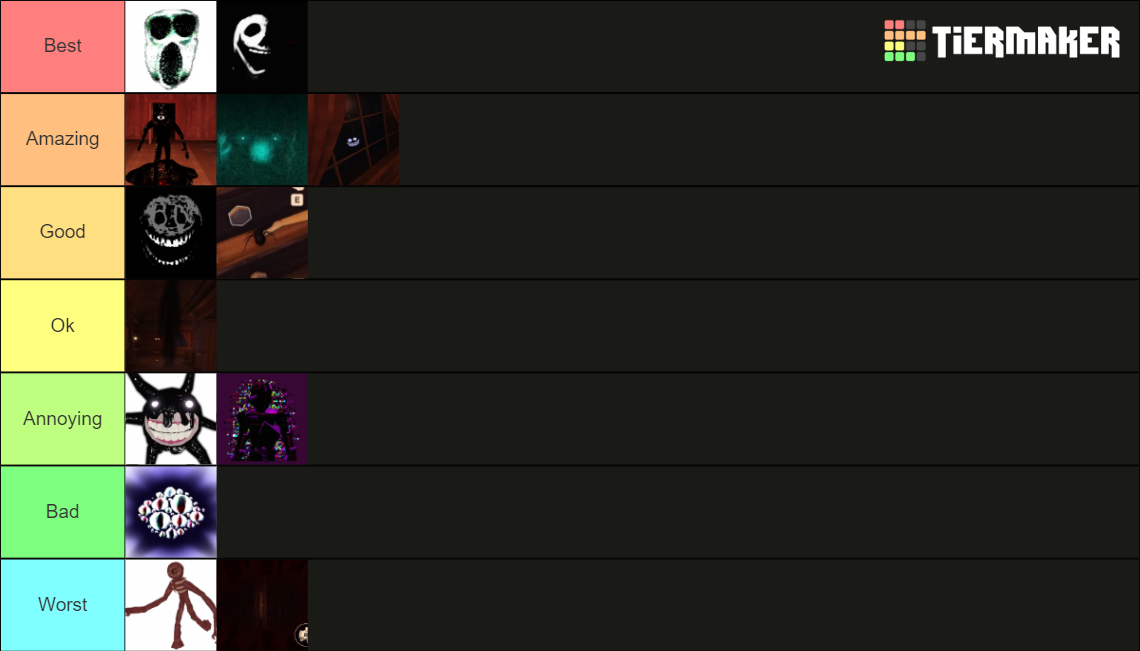 Doors monsters Tier List Rankings) TierMaker