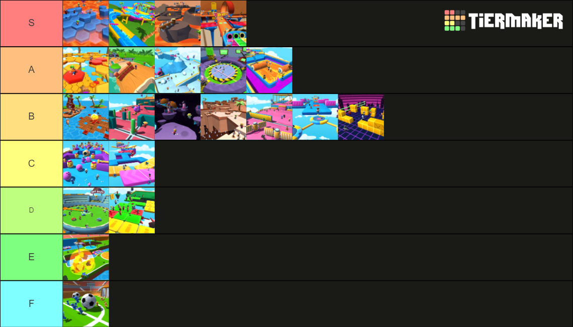 All Stumble Guys Maps (UPDATED 2023 - RUSH HOUR ADDED) Tier List ...