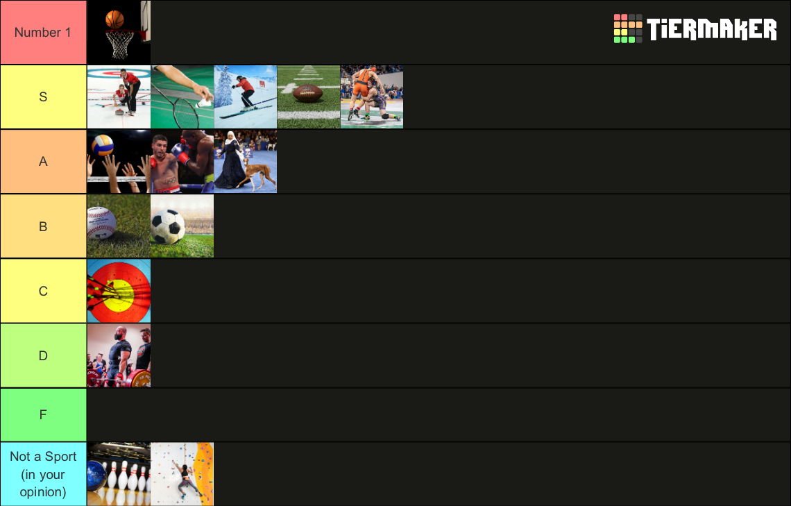 Ultimate Sports Tier List Community Rankings Tiermaker