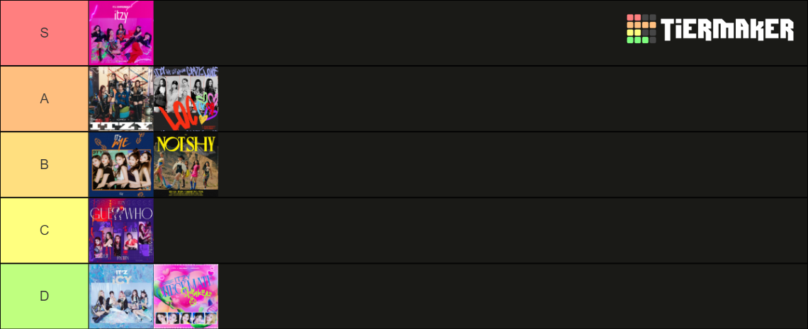itzy title tracks (august 2022) Tier List (Community Rankings) - TierMaker