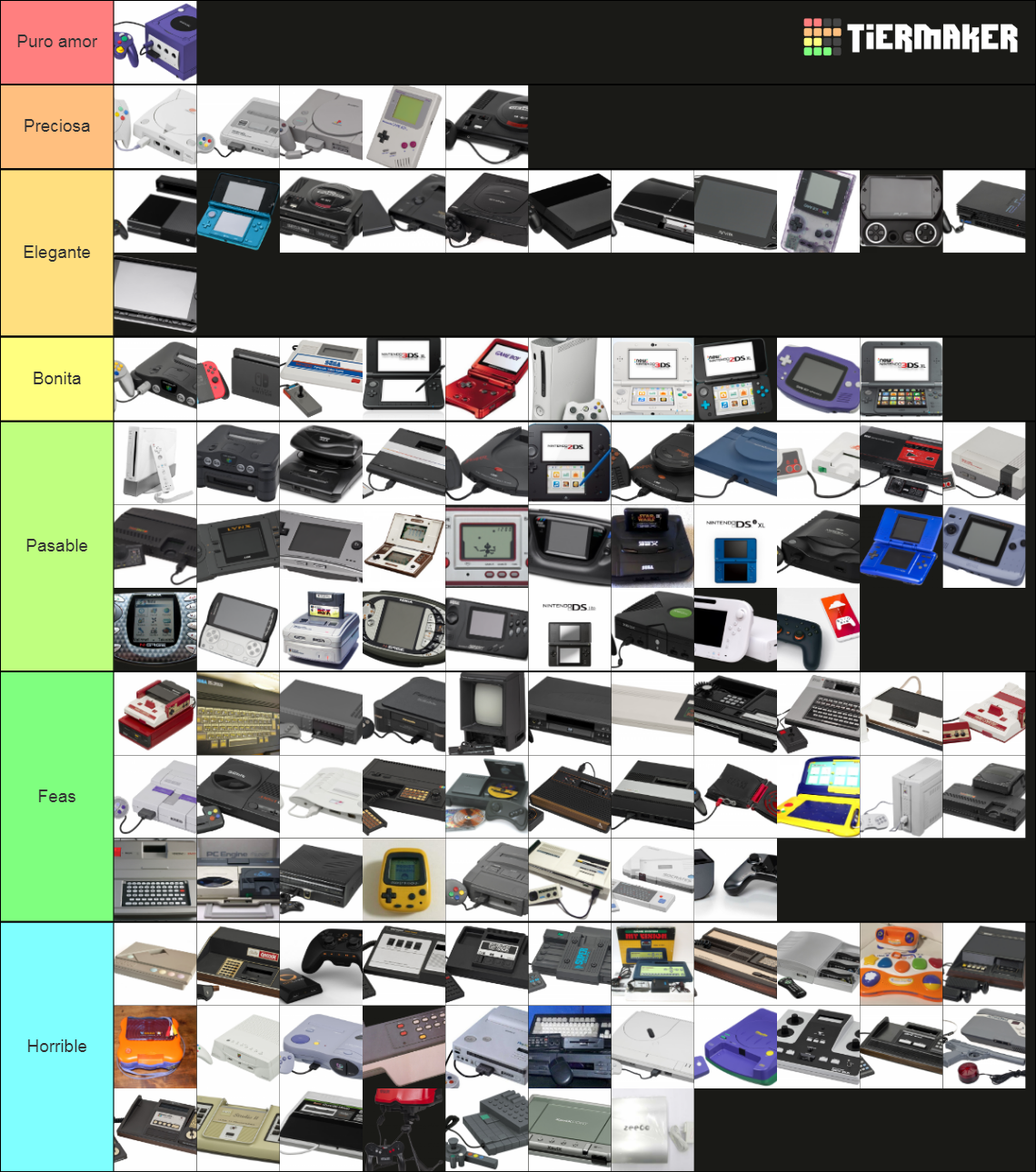 Consolas más bonitas de la historia Tier List (Community Rankings ...