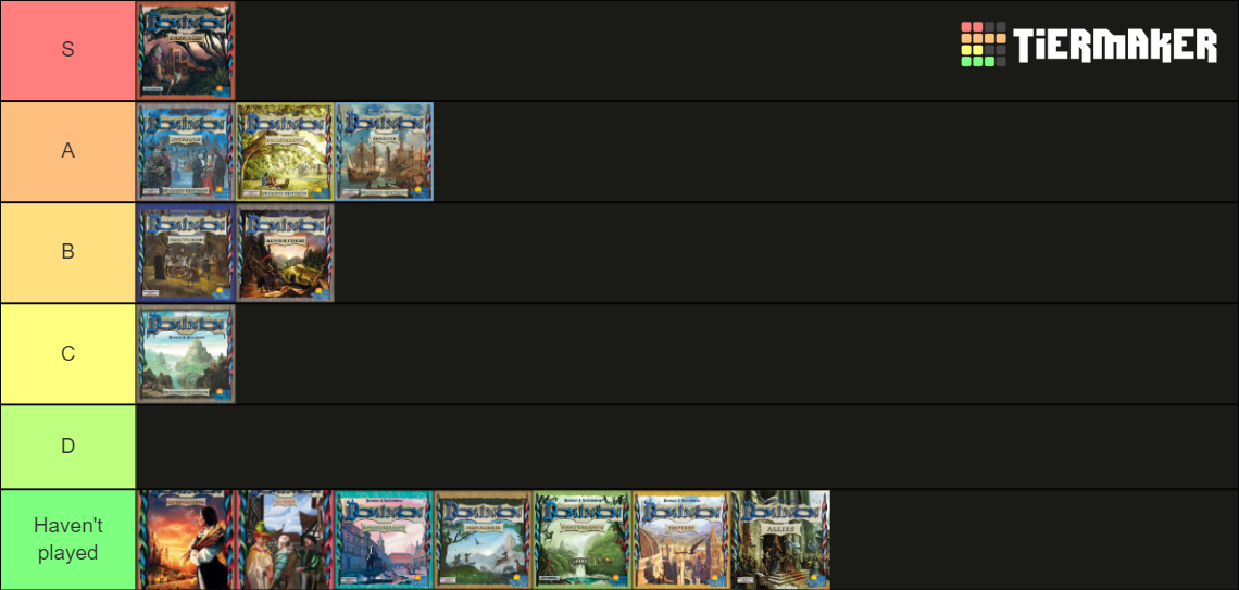 Dominion Expansions Tier List Rankings) TierMaker