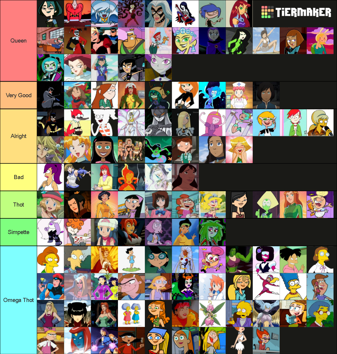 cartoon-waifus-tier-list-community-rankings-tiermaker