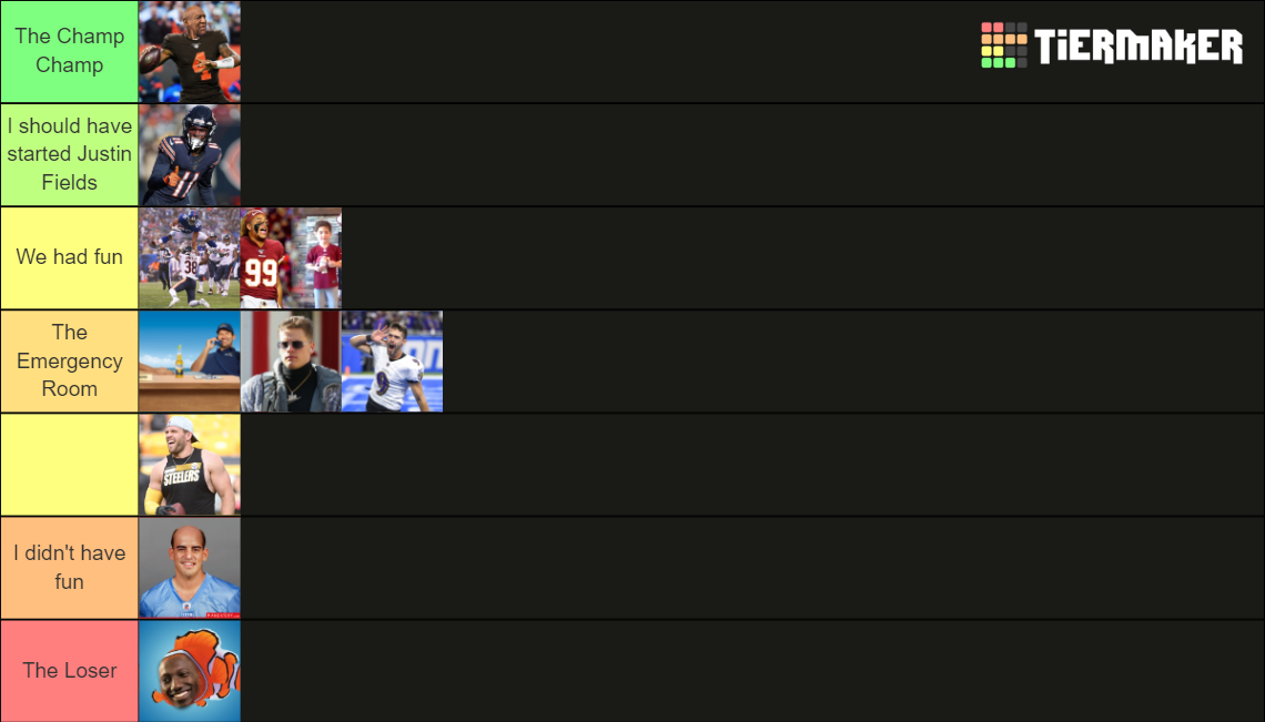 Recent Fantasy Football Tier Lists TierMaker