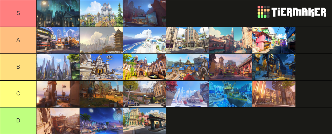 Overwatch 2 All Maps Tier List (Community Rankings) - TierMaker