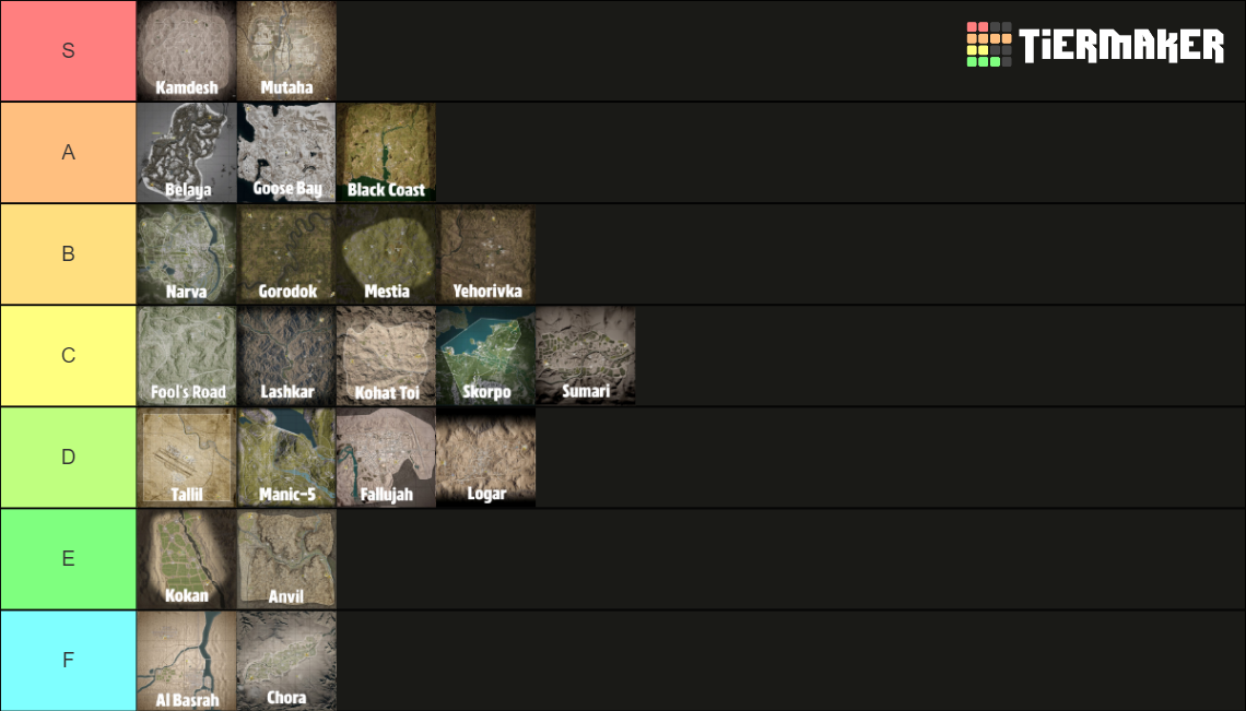 Squad Maps v3.3 Tier List (Community Rankings) - TierMaker