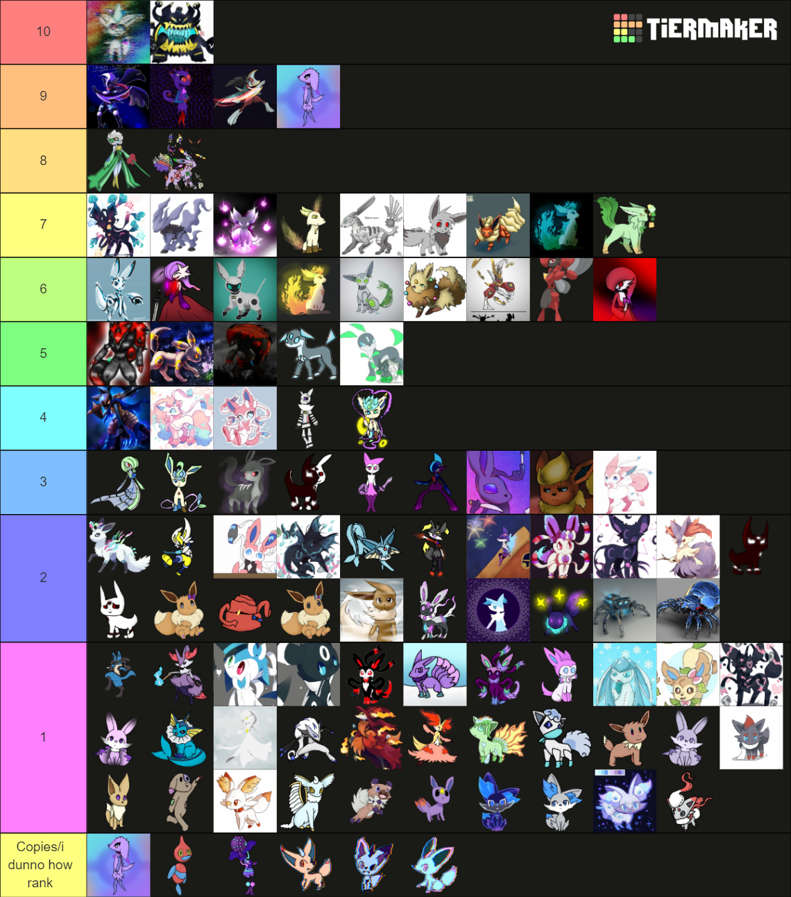 Galaxysi and Adam character ranks Tier List Rankings