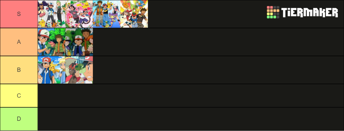 Pokemon Anime Series Tier List (Community Rankings) - TierMaker