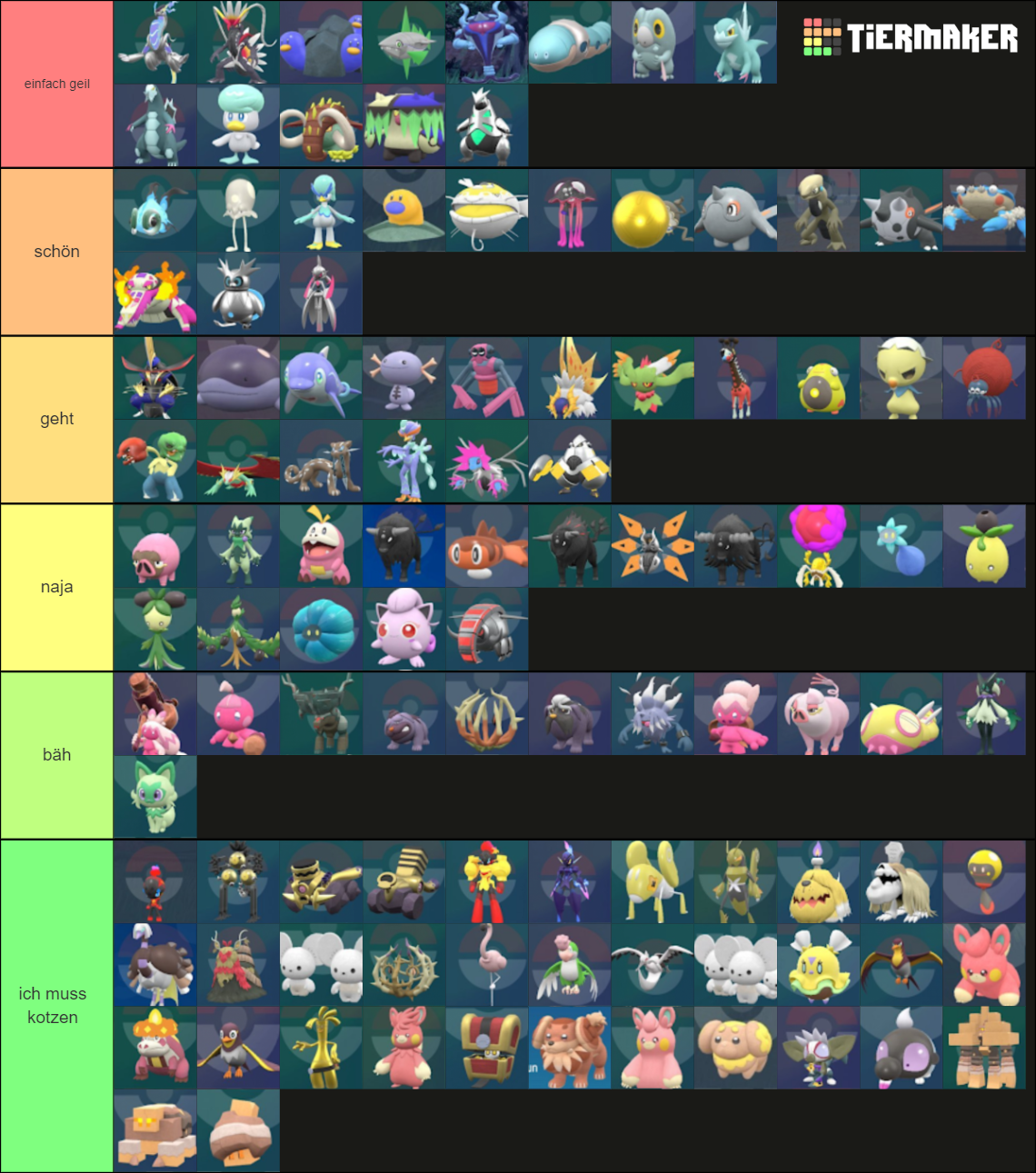 All Shiny Forms from Pokémon Scarlet and Violet Tier List (Community ...