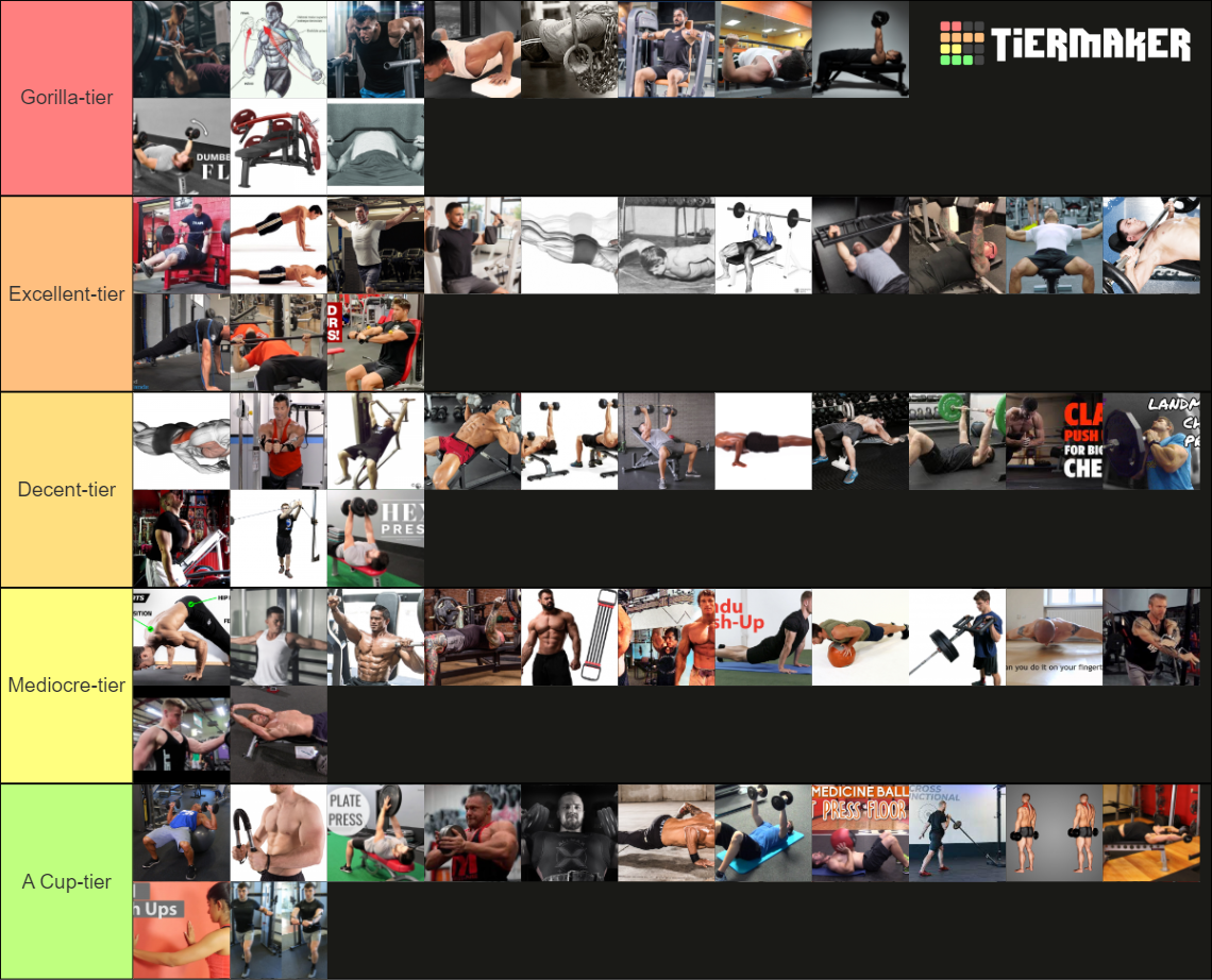 Chest Exercises Tier List Tier List Community Rankings TierMaker
