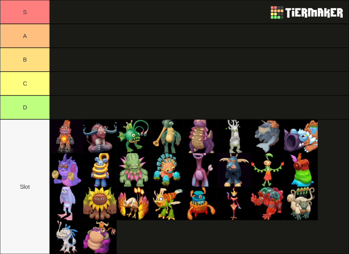 My Singing Monsters Monsters Tier List (Community Rankings) - TierMaker