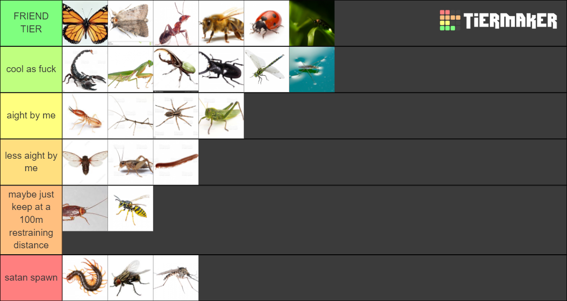 Osha's Insect Tier List (Community Rankings) - TierMaker