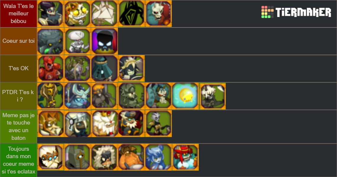 Dofus donjon tier lis Tier List Rankings) TierMaker