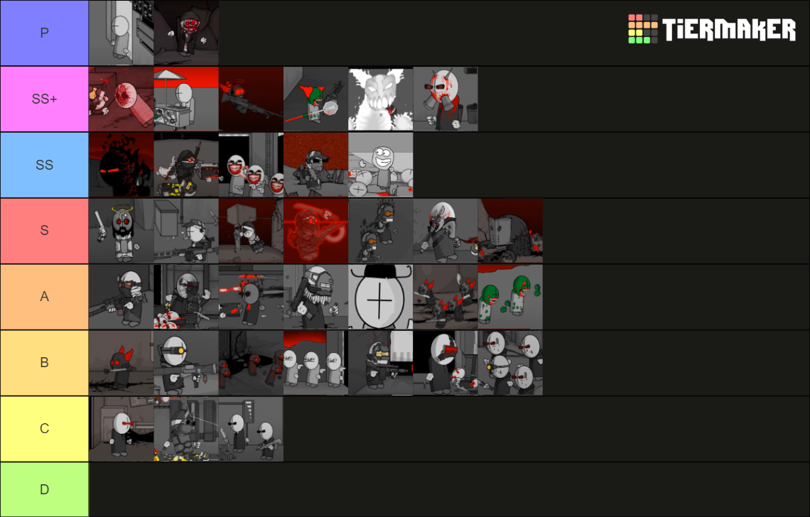 madness combat all characters Tier List (Community Rankings) - TierMaker