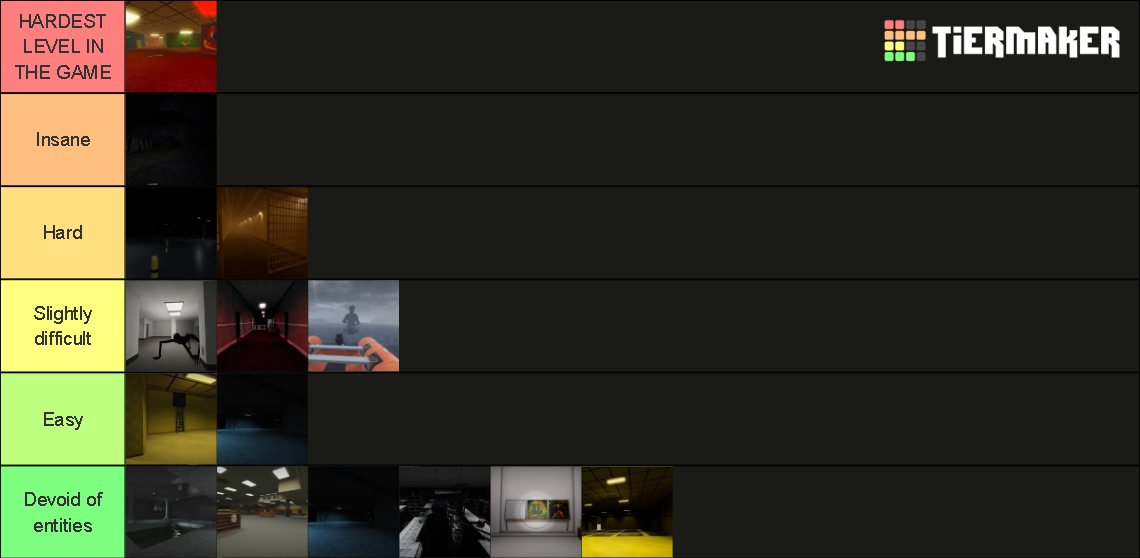 Apeirophobia hardest levels (1-16) Tier List (Community Rankings ...