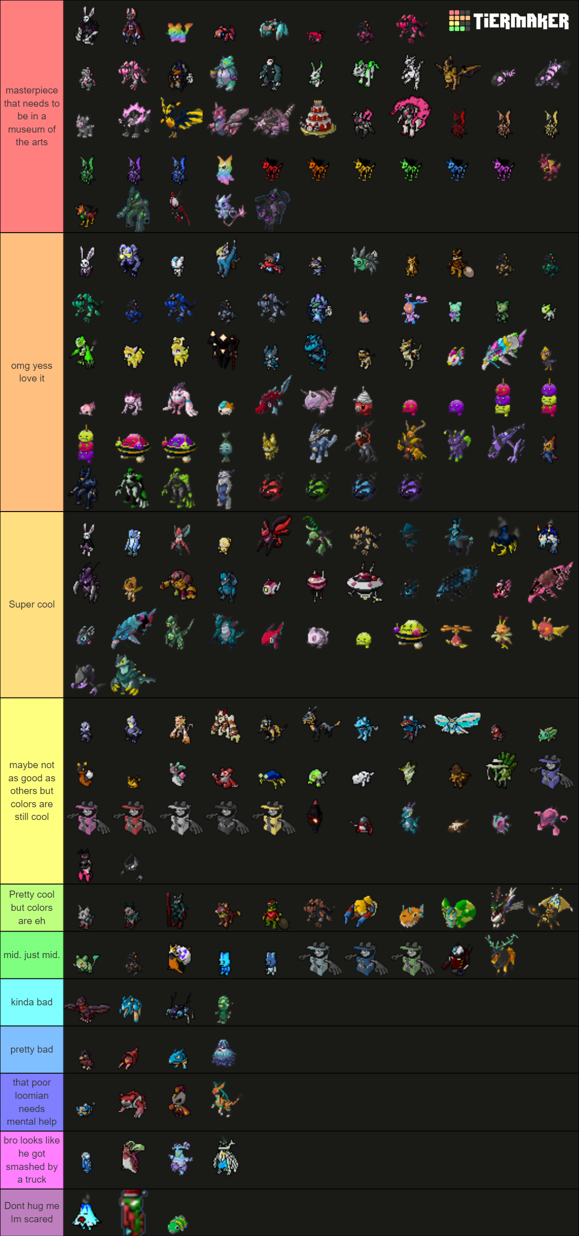 Loomian Legacy Gammas Tier List (Community Rankings) - TierMaker