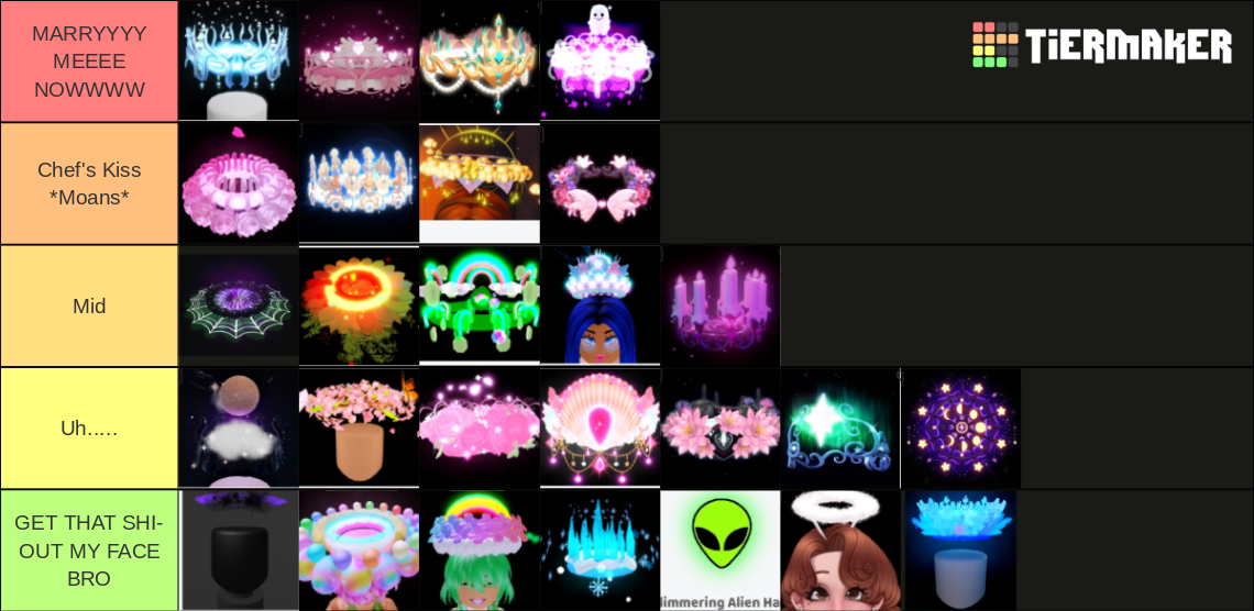 Royale High Halo's Tier List Rankings) TierMaker